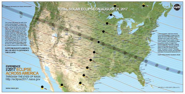 Eclipse map.