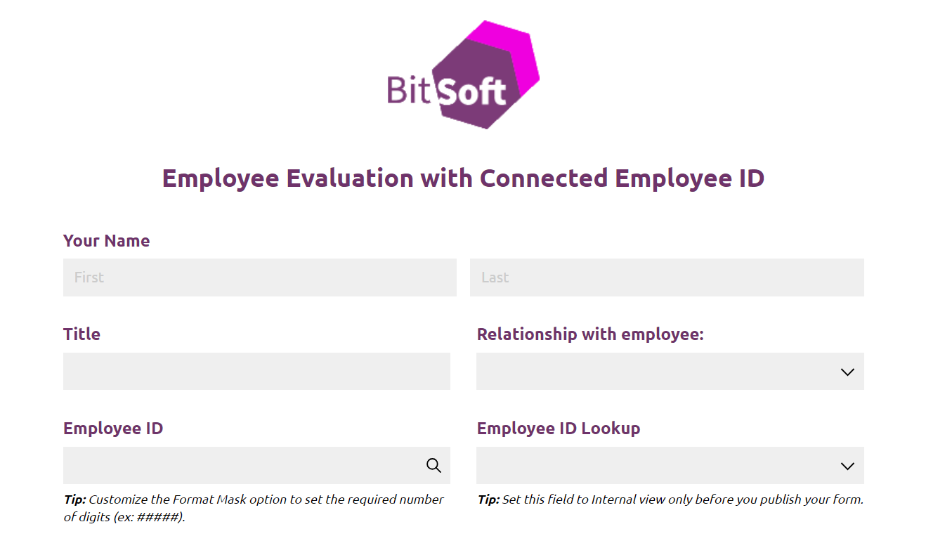 employee evaluation form