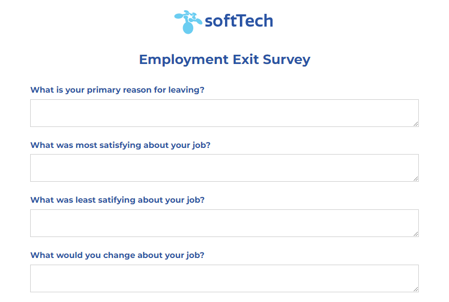 employee exit survey