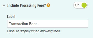 Include processing fees.
