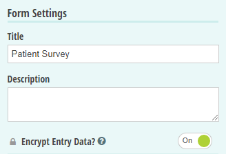 Data encryption toggle on.