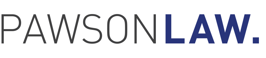 Pawson Law logo.