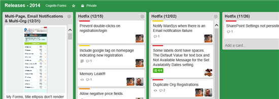 How We Use Trello to Manage Releases - Cognito Forms