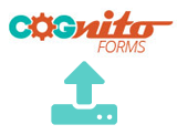 Upload forms icon and Cognito Forms logo.