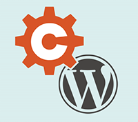 Cognito Forms and WordPress logos.