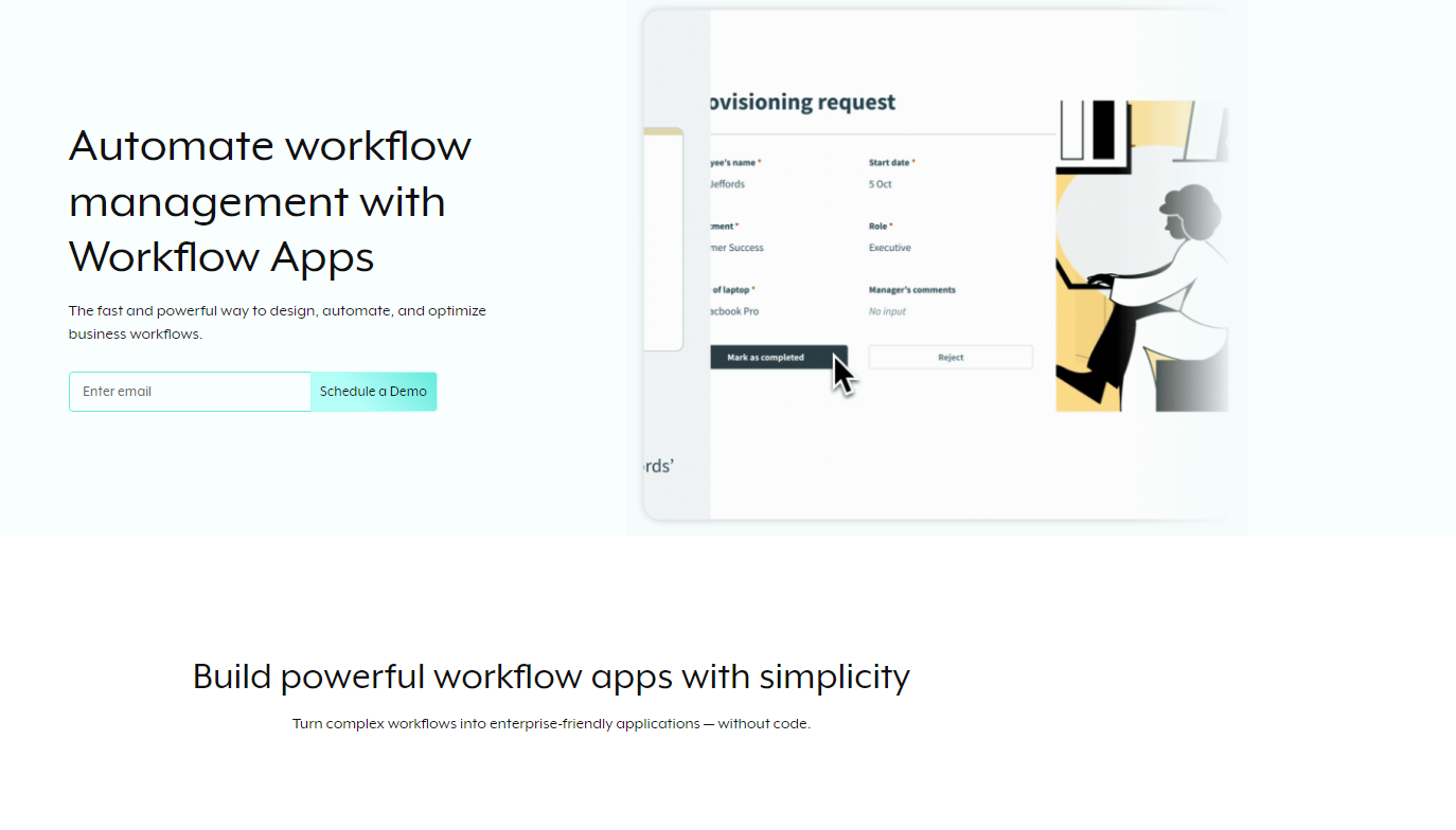 Workato workflow landing page