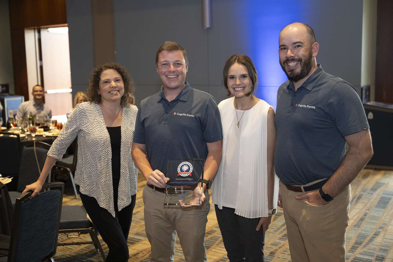 Cognito Forms team at Best Places to Work Ceremony