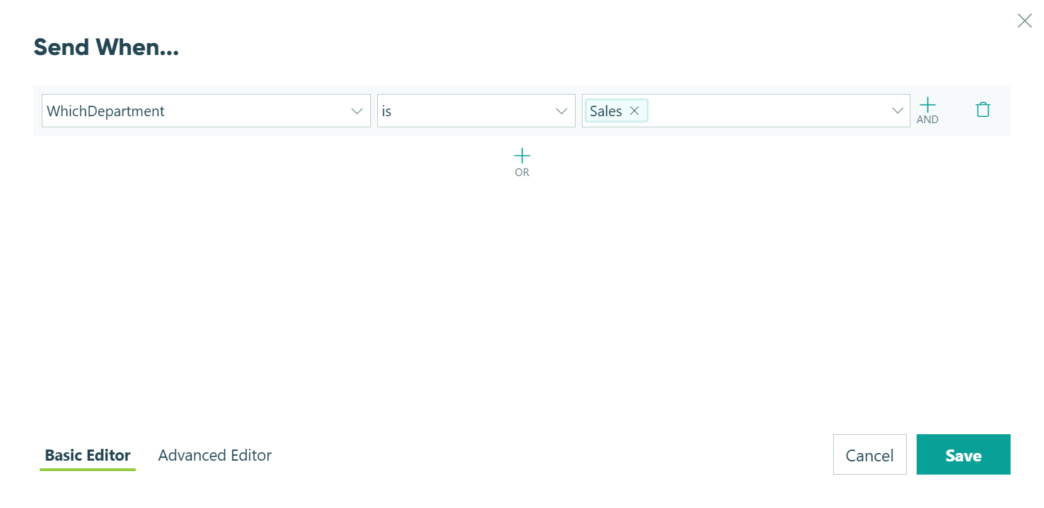 Conditional Email Routing