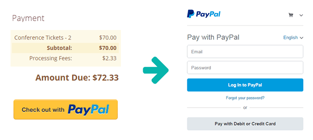 Paying with a PayPal Payment Form