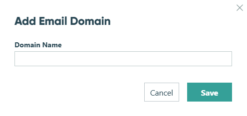 Enter your domain name.