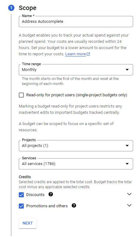 Edit your budget settings.