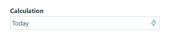 Set the field default value to today's date.