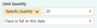 Limit the number of slots available on a specific date.