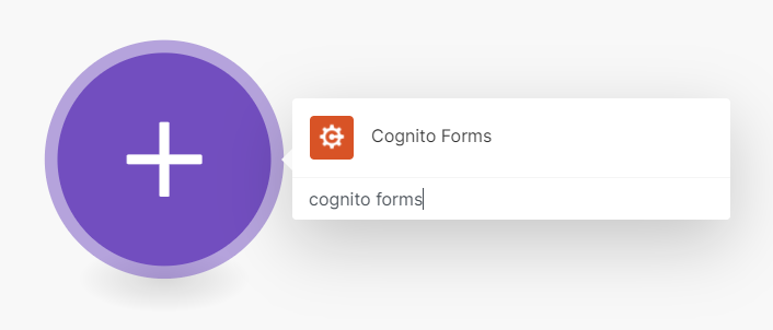 Select Cognito Forms from the list of applications.