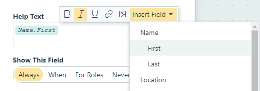 How to use text piping on a form.