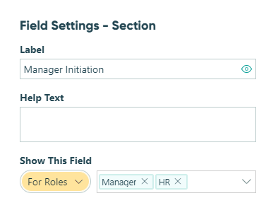 Manager invitation section. 