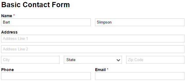 Prefilling a form via the Seamless embed code.
