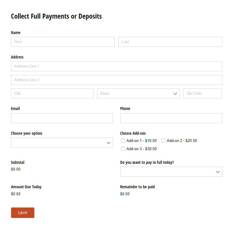 Free Card on File Templates - Cognito Forms