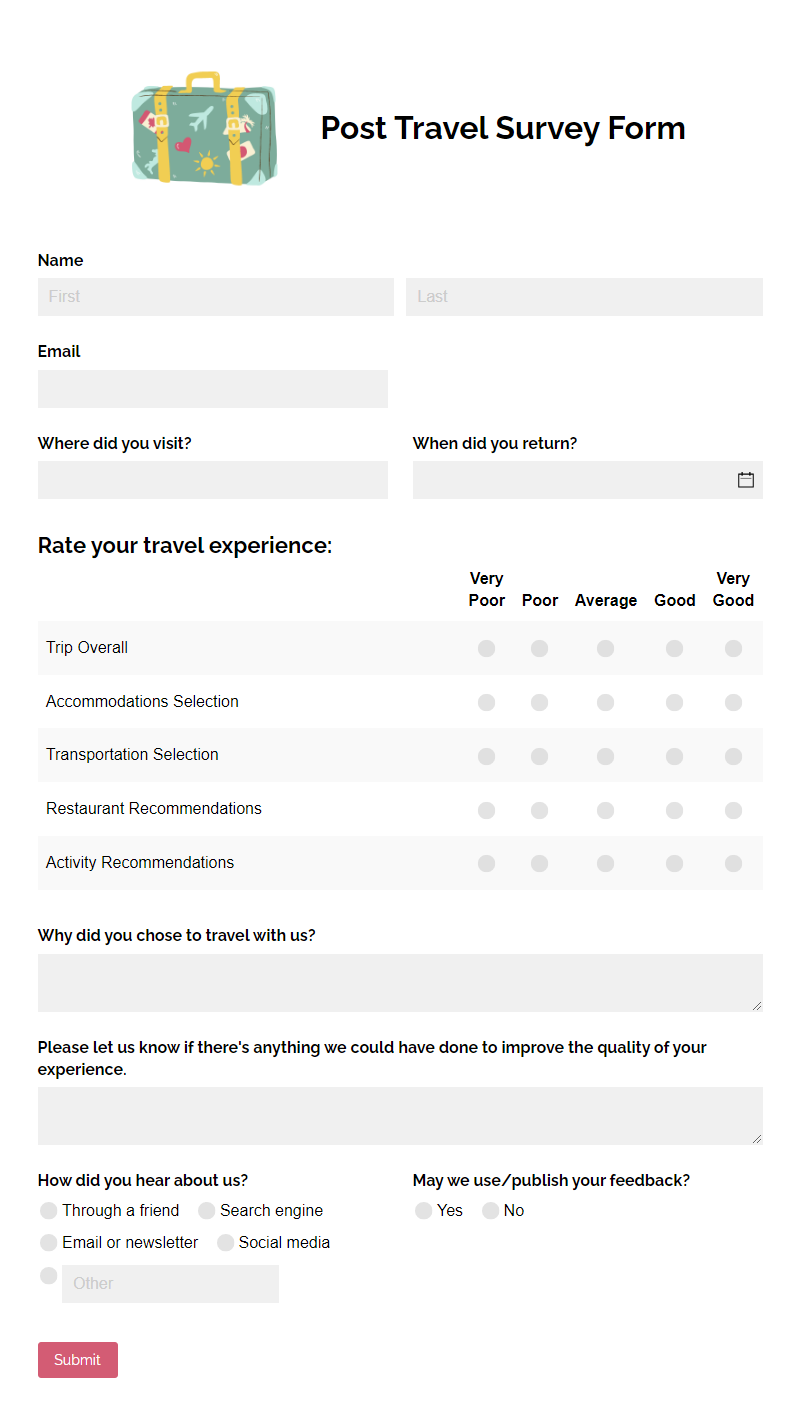 travel form opiniones