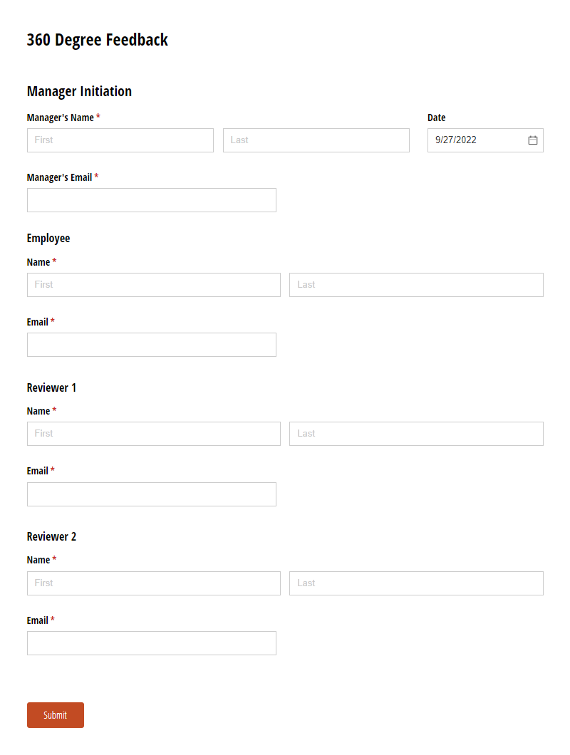 Free Human Resources Form Templates Cognito Forms