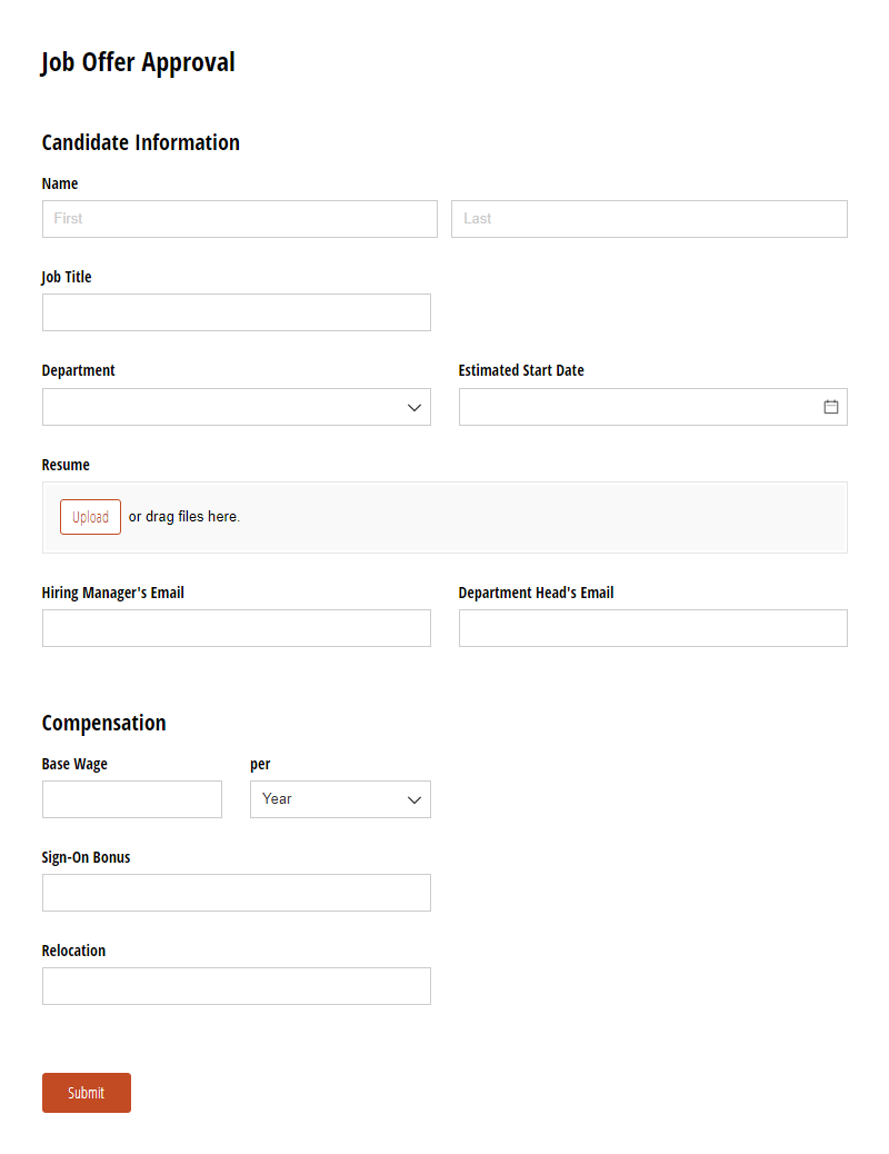 Free Human Resources Form Templates - Cognito Forms