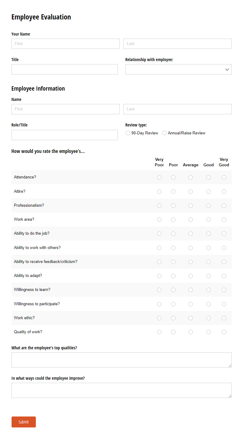 Free Human Resources Form Templates Cognito Forms Free Human Resources Form Templates Cognito Forms