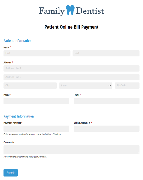 Patient Online Bill Payment