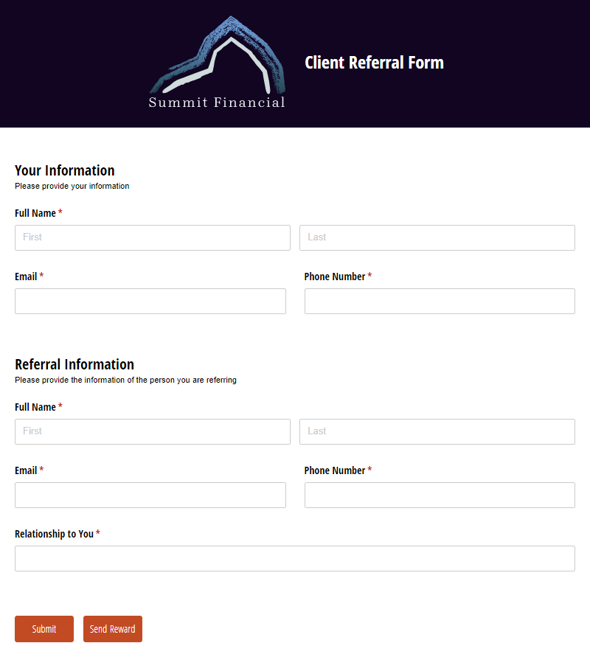 Go to Client Referral Form template