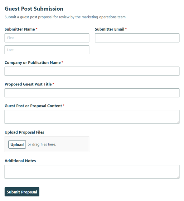 Go to Guest Post Submission template