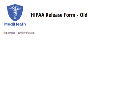 Go to HIPAA Release Form template