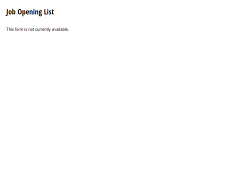 Go to Job Opening List template