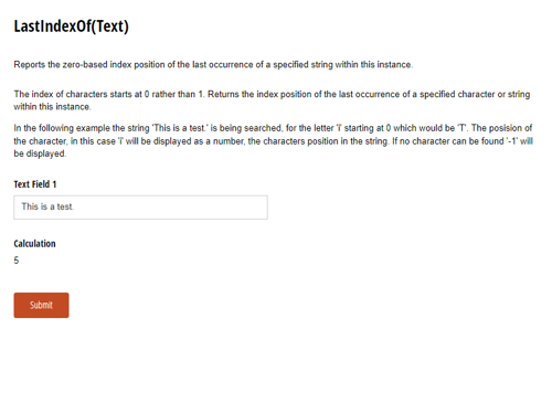 Go to LastIndexOf(Text) template