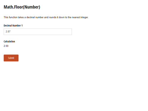 Go to Math.Floor(Number) template