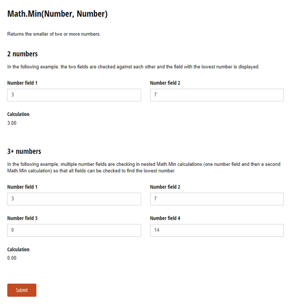 Go to Math.Min(Number, Number) template