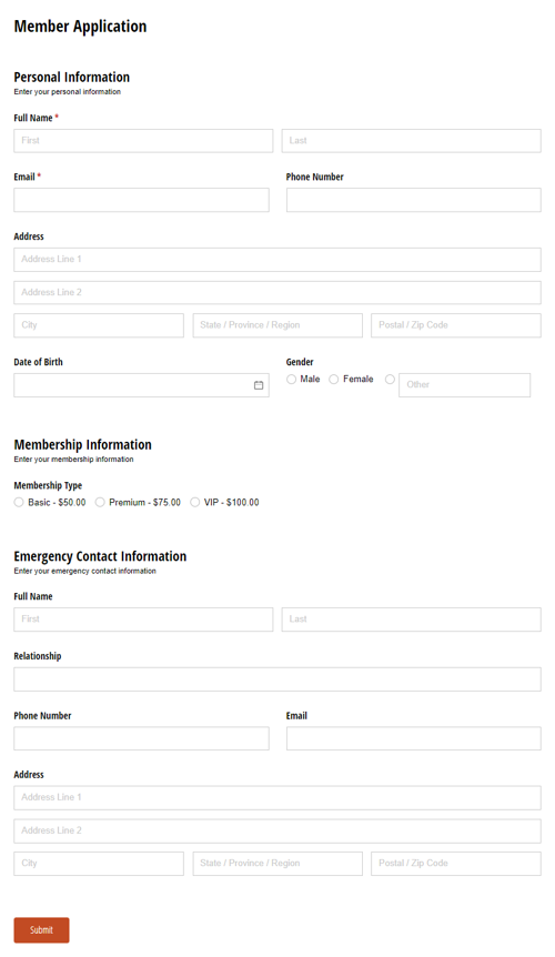 Go to Member Portal Template Bundle template