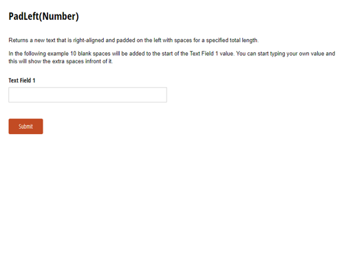 Go to PadLeft(Number) template