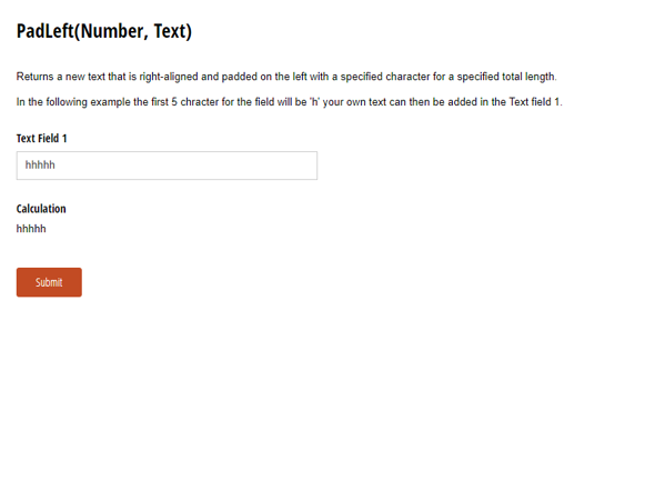 Go to PadLeft(Number, Text) template