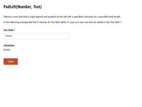 Go to PadLeft(Number, Text) template