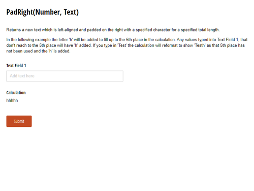 Go to PadRight(Number, Text) template
