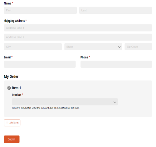 Go to Product Inventory template