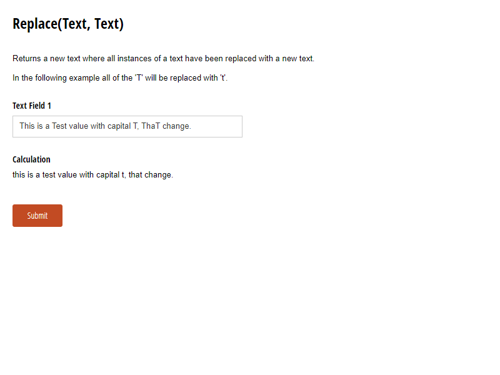 Go to Replace(Text, Text) template