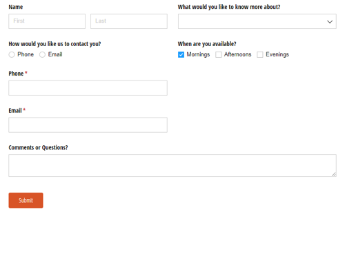 Go to Request for More Information template