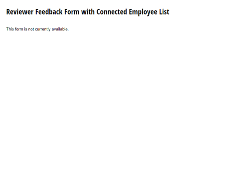 Go to Reviewer Feedback Form with Connected Employee List template