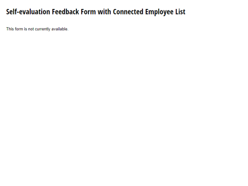 Go to Self-evaluation Feedback Form with Connected Employee List template