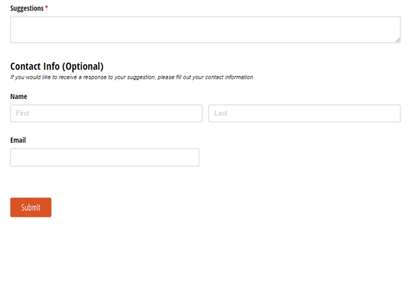 Go to Suggestion Box template