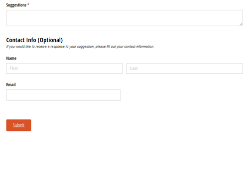 Go to Suggestion Box template