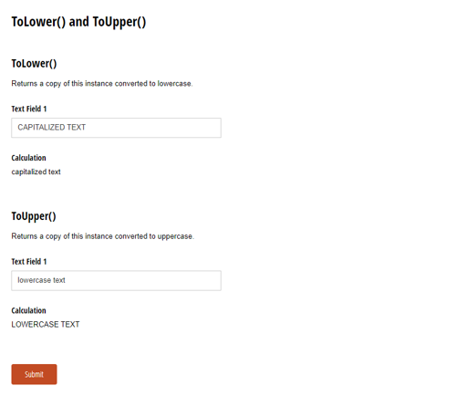 Go to ToLower() and ToUpper() template