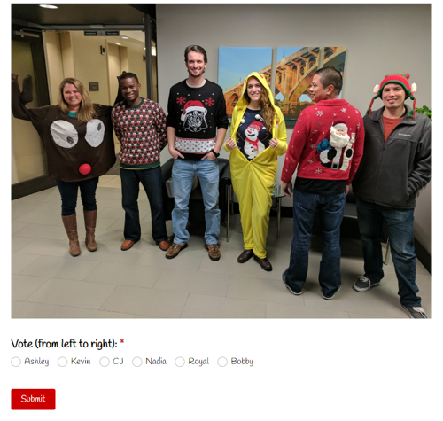 Go to Ugly Christmas Sweater Contest! template