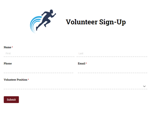 Go to Volunteer Sign-Up Form template