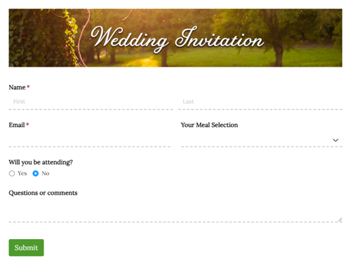 Go to Wedding Invitation template